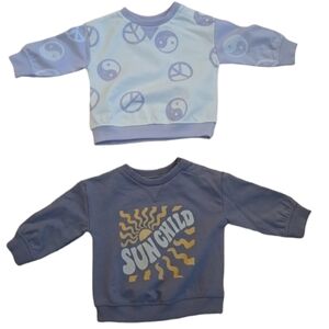 LITTLE CO BY LAUREN CONRAD BABY GIRLS BUNDLE OF 2 SWEATSHIRTS BOTH SIZE NEWBORN